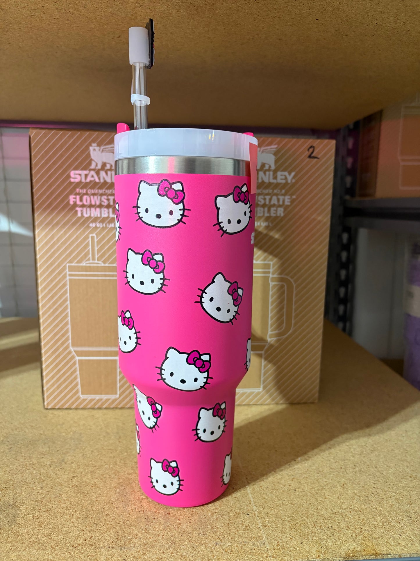 Hello Kitty hot PINK 40oz Tumbler Cup (Stanley Dupe) Sanrio