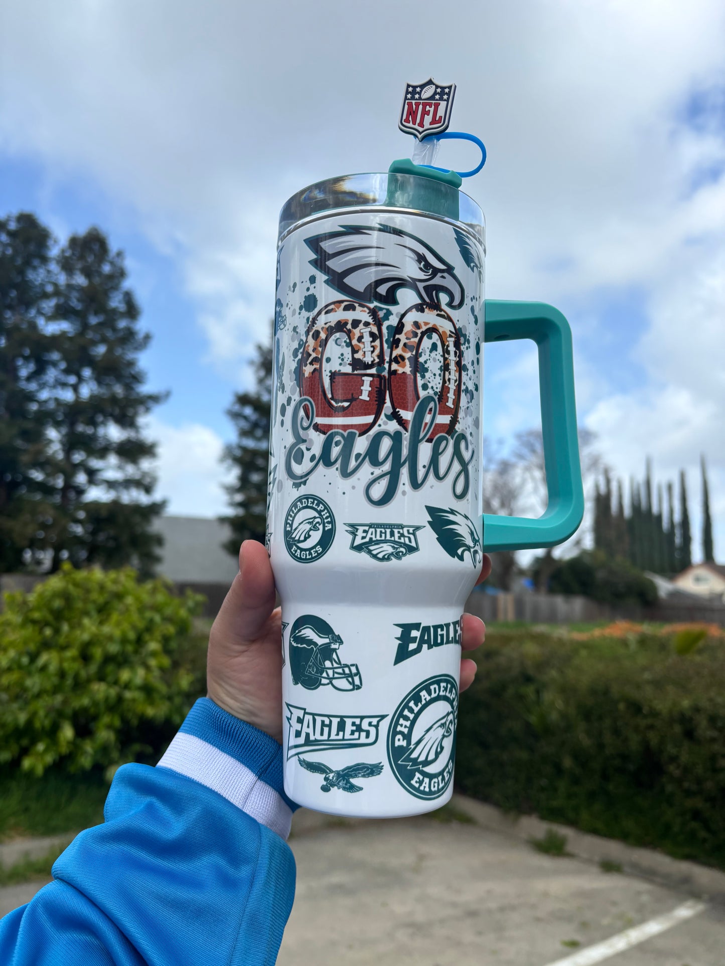 EAGLES football 40oz STANLEY Dupe