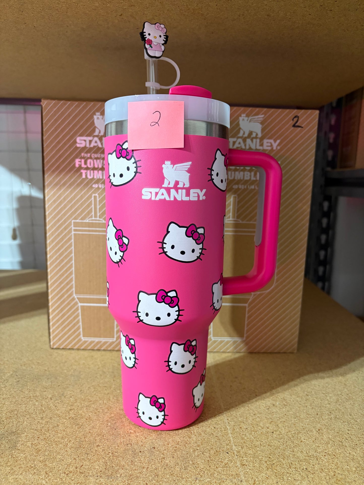 Hello Kitty hot PINK 40oz Tumbler Cup (Stanley Dupe) Sanrio