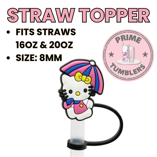 Hello Kitty umbrella Regular size 8MM Straw Topper