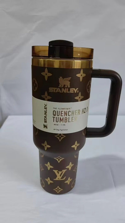 LV Brown 40oz Tumbler (STANLEY Dupe)