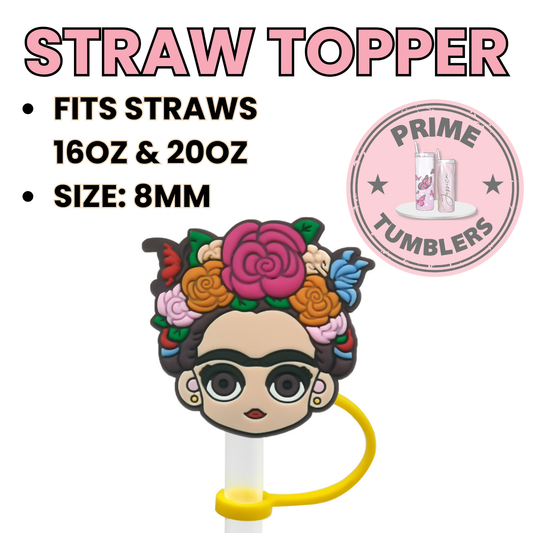 Kahlo Frida Regular size 8MM Straw Topper