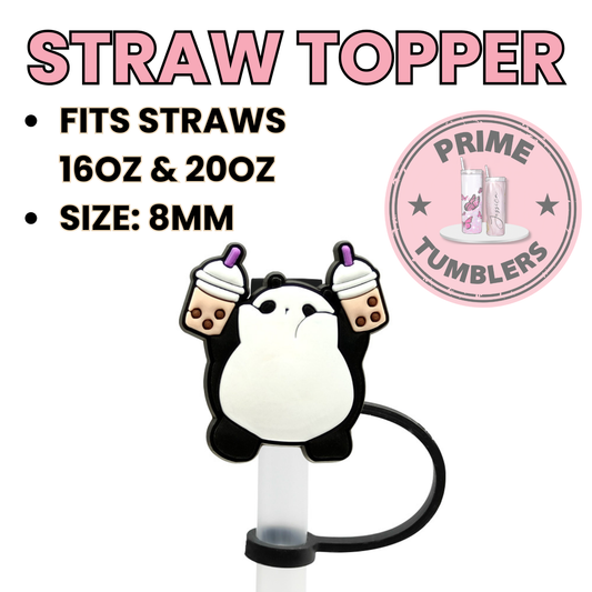 Panda Boba Regular size 8MM Straw Topper