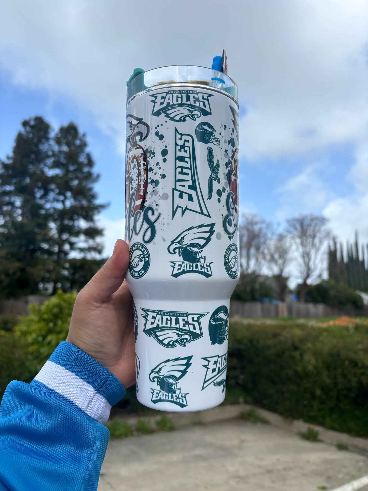 EAGLES football 40oz STANLEY Dupe