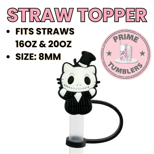 Hello Kitty Jack Regular size 8MM Straw Topper Nightmare Before Christmas
