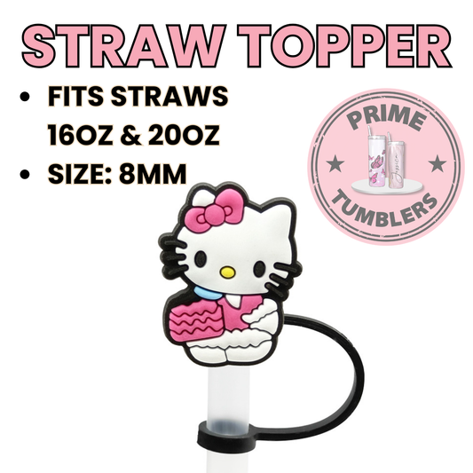 Hello Kitty Mochi Regular size 8MM Straw Topper