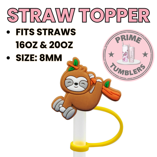 Sloth weights Regular size 8MM Straw Topper